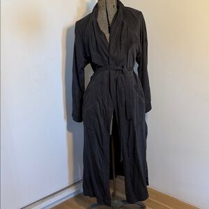 Black Hei Hei Long Robe with Belt